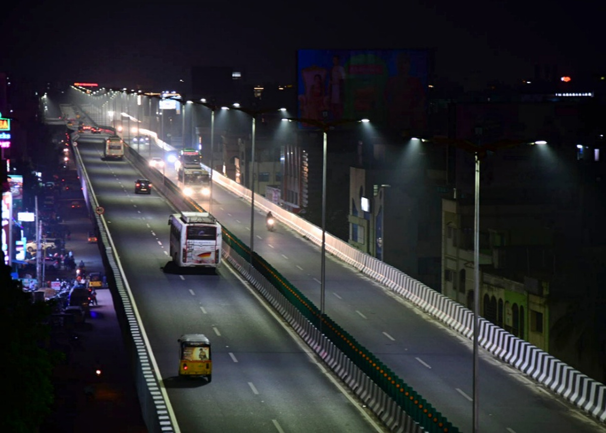 Srinivasa Setu Flyover Lighting In Tirupati - Sakshi10