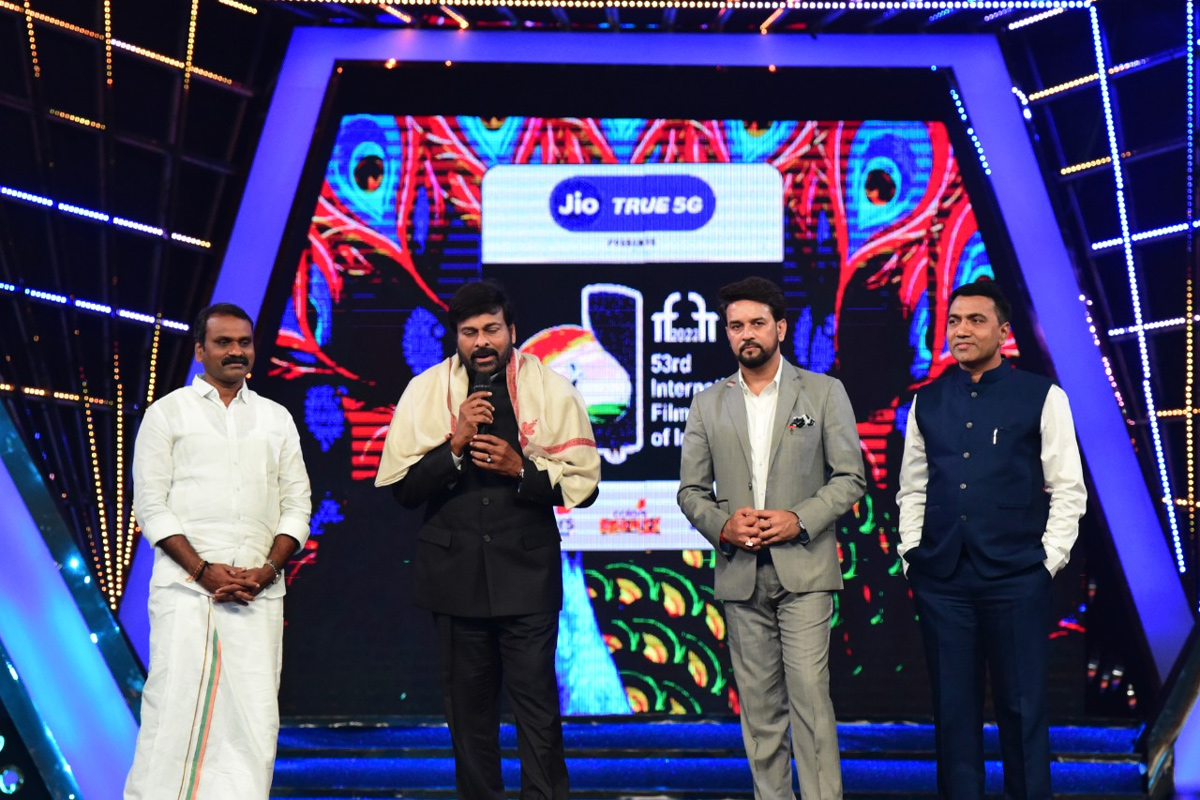 Megastar Chiranjeevi in Goa To Receive The Award at IFFI - Sakshi4