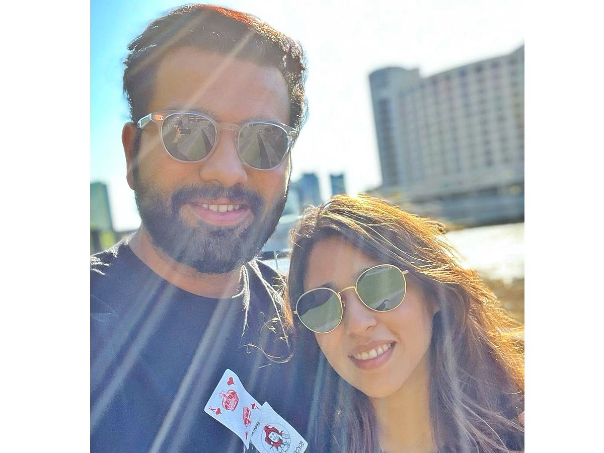 Team india captain Rohit sharma family in Australia During world cup T20 Photo Gallery - Sakshi7