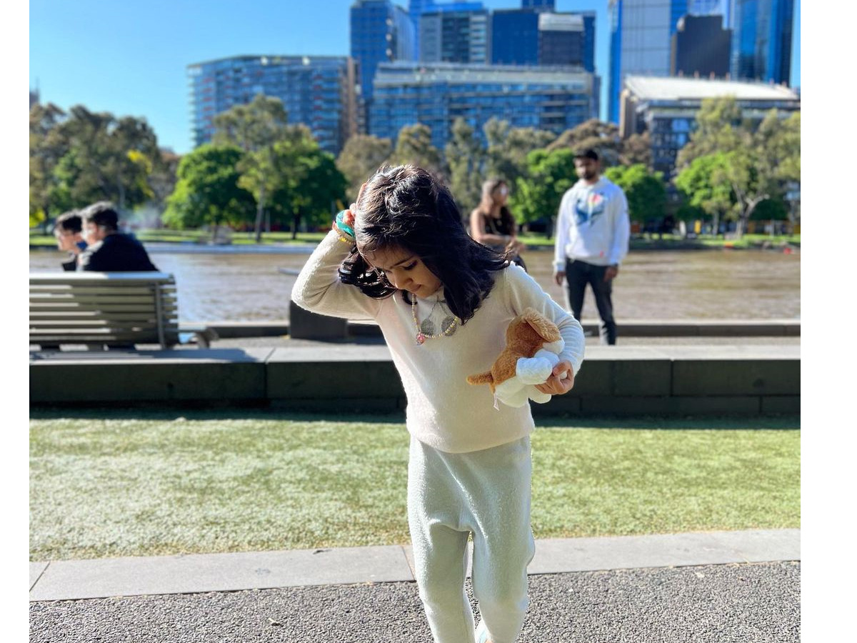 Team india captain Rohit sharma family in Australia During world cup T20 Photo Gallery - Sakshi8