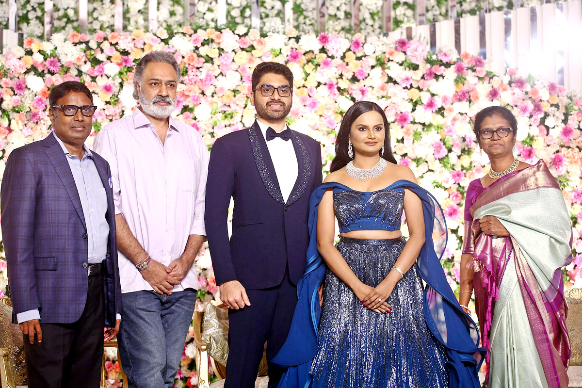 Director Gunasekhar Daughter Neelima Wedding Reception Photos - Sakshi2