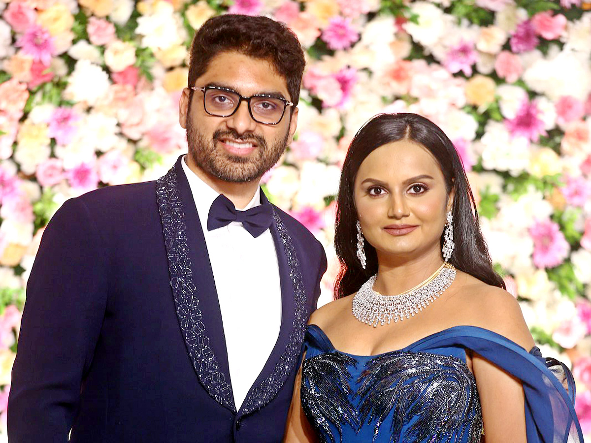 Director Gunasekhar Daughter Neelima Wedding Reception Photos - Sakshi3