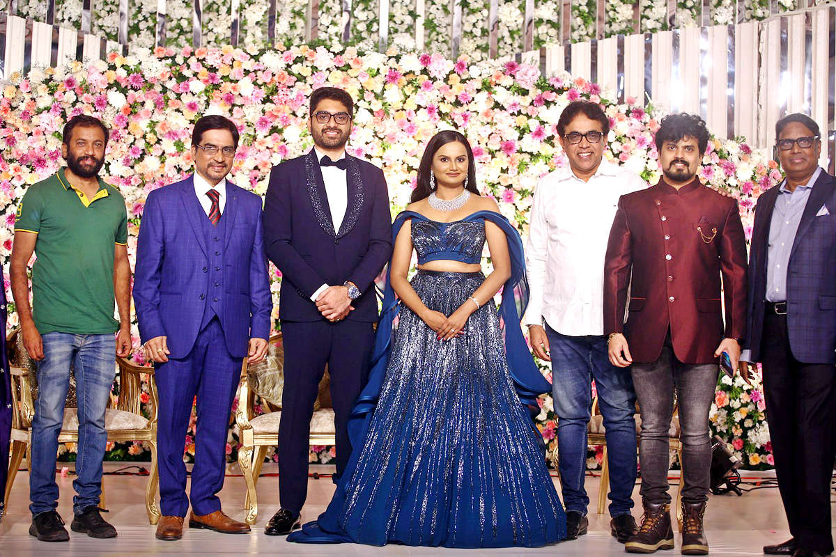 Director Gunasekhar Daughter Neelima Wedding Reception Photos - Sakshi24