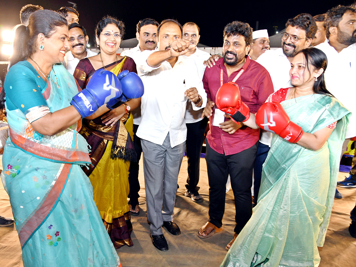 AP Tourism minister RK Roja Boxing Photos - Sakshi3
