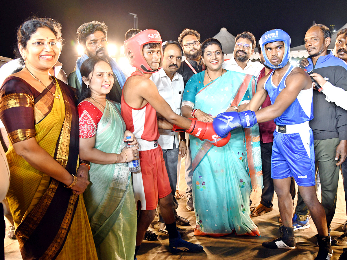 AP Tourism minister RK Roja Boxing Photos - Sakshi10