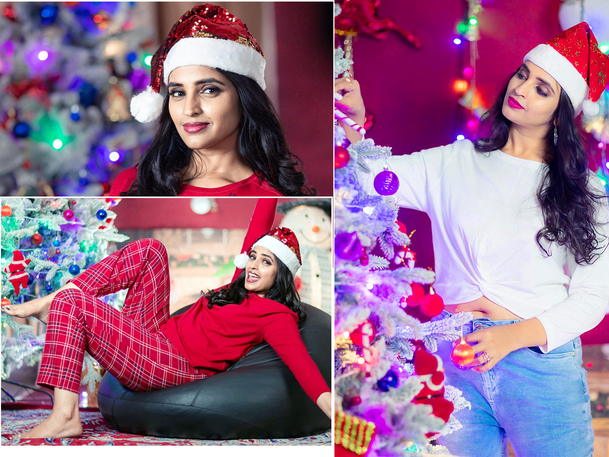 Anchor Shyamala At Christmas celebrations Photos - Sakshi1
