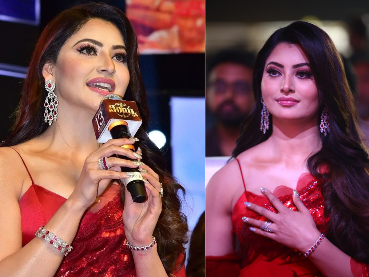 Urvashi Rautela at Waltair Veerayya Pre Release Event Pics - Sakshi1