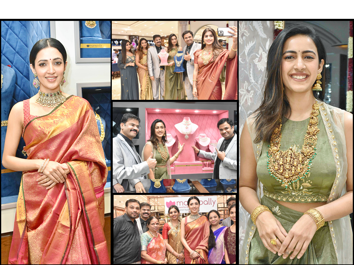 Actress Niharika Konidela And NEHA SHETTY Launch Of Manepally Jewellers At Suchitra Circle Kompally - Sakshi1