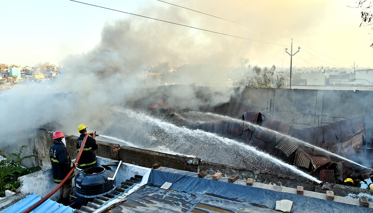 Fire Accident at PuranaPool In A Furniture Godown - Sakshi11