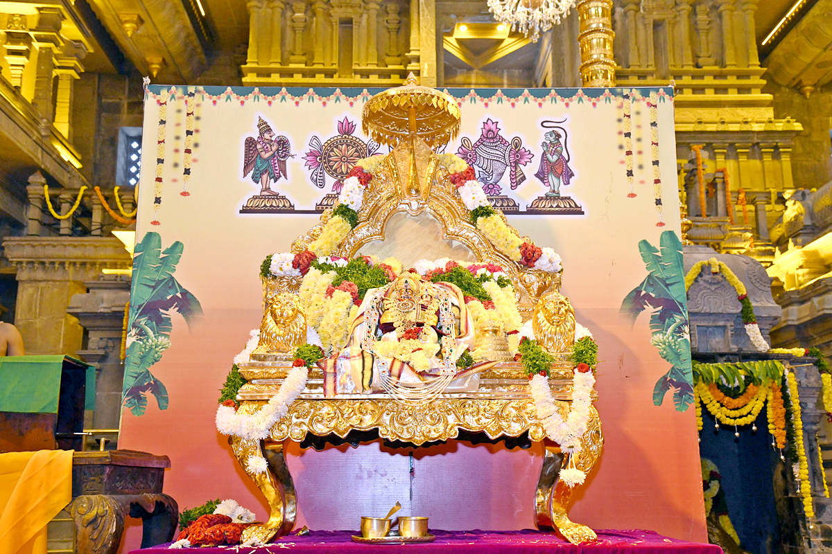 Sri Lakshmi Narasimha Swamy Brahmotsavams begins grandly in Yadadri - Sakshi14