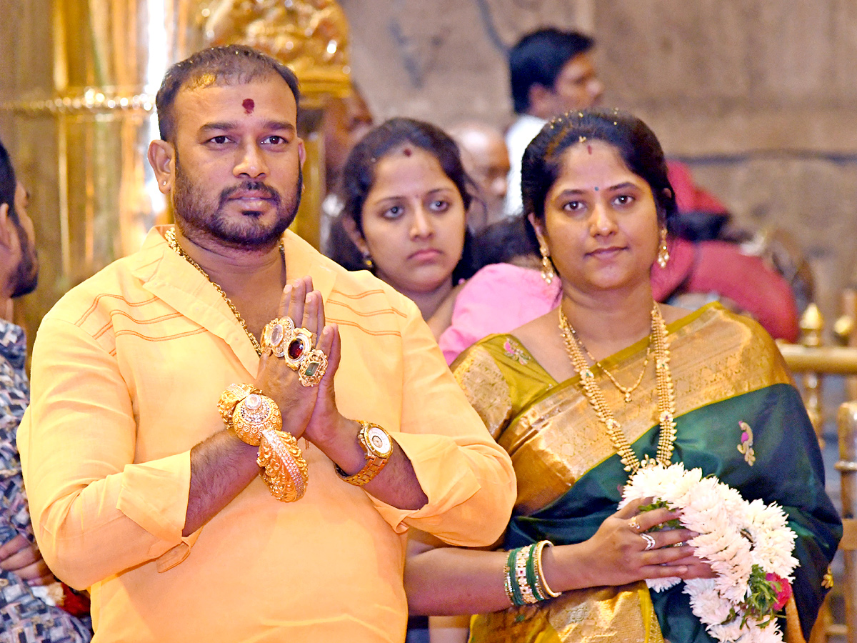 Sri Lakshmi Narasimha Swamy Brahmotsavams begins grandly in Yadadri - Sakshi5