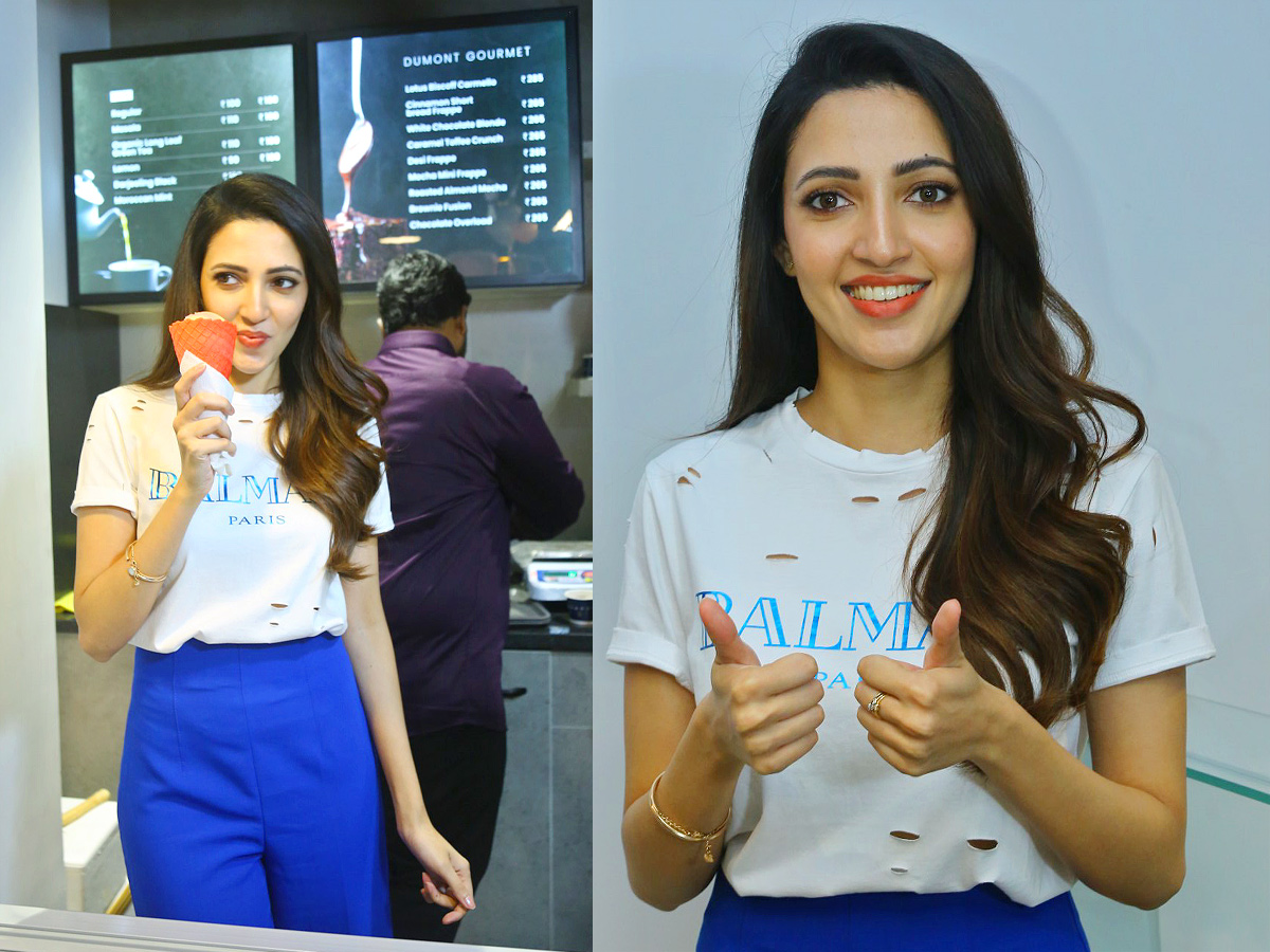 Actress Neha Shetty Launches Dumont Coffee Meets Ice Creamery Store in Kompally Photos - Sakshi13
