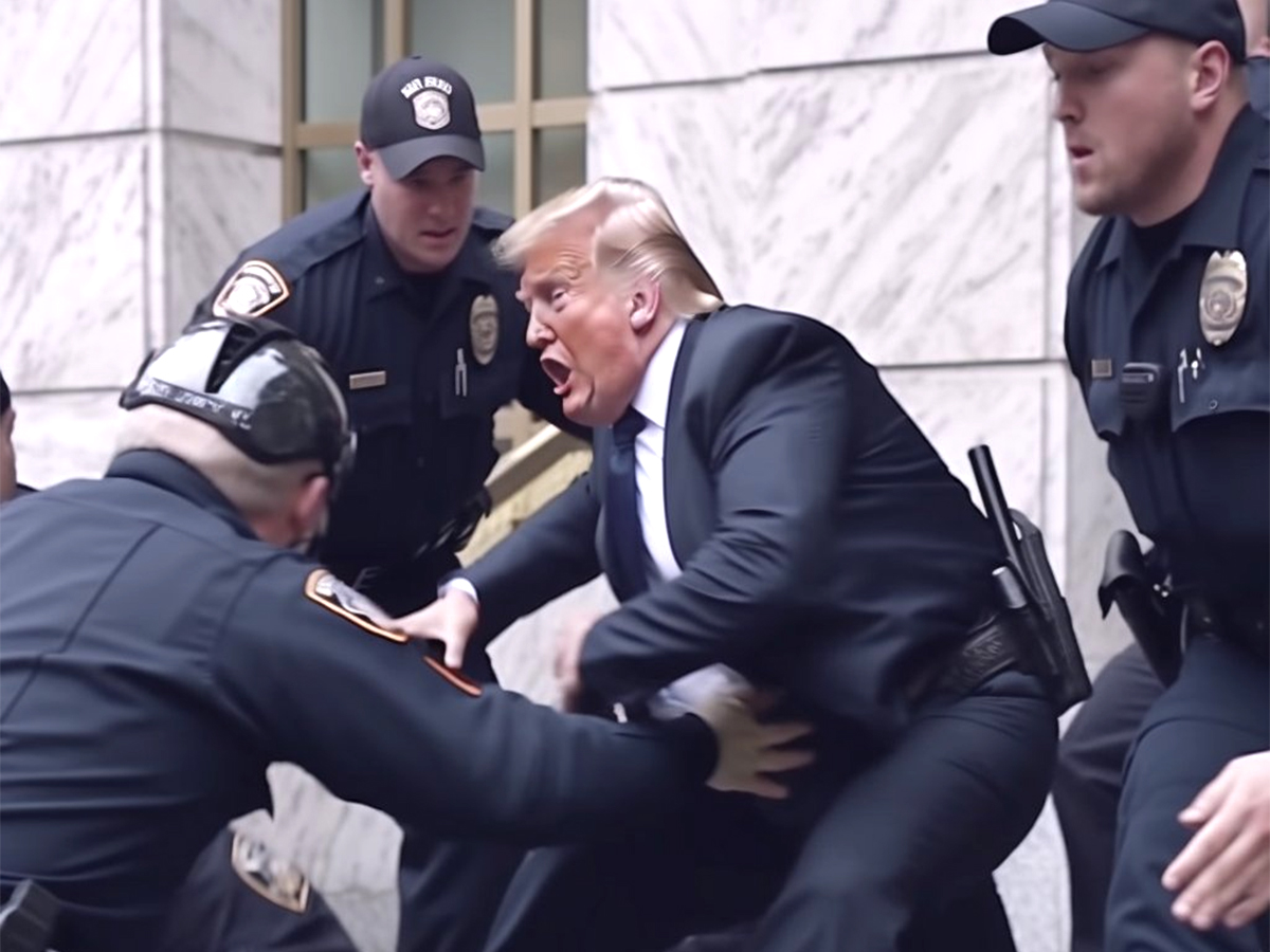 AI Generated Images Viral Predicts If Donald Trump Arrest - Sakshi2
