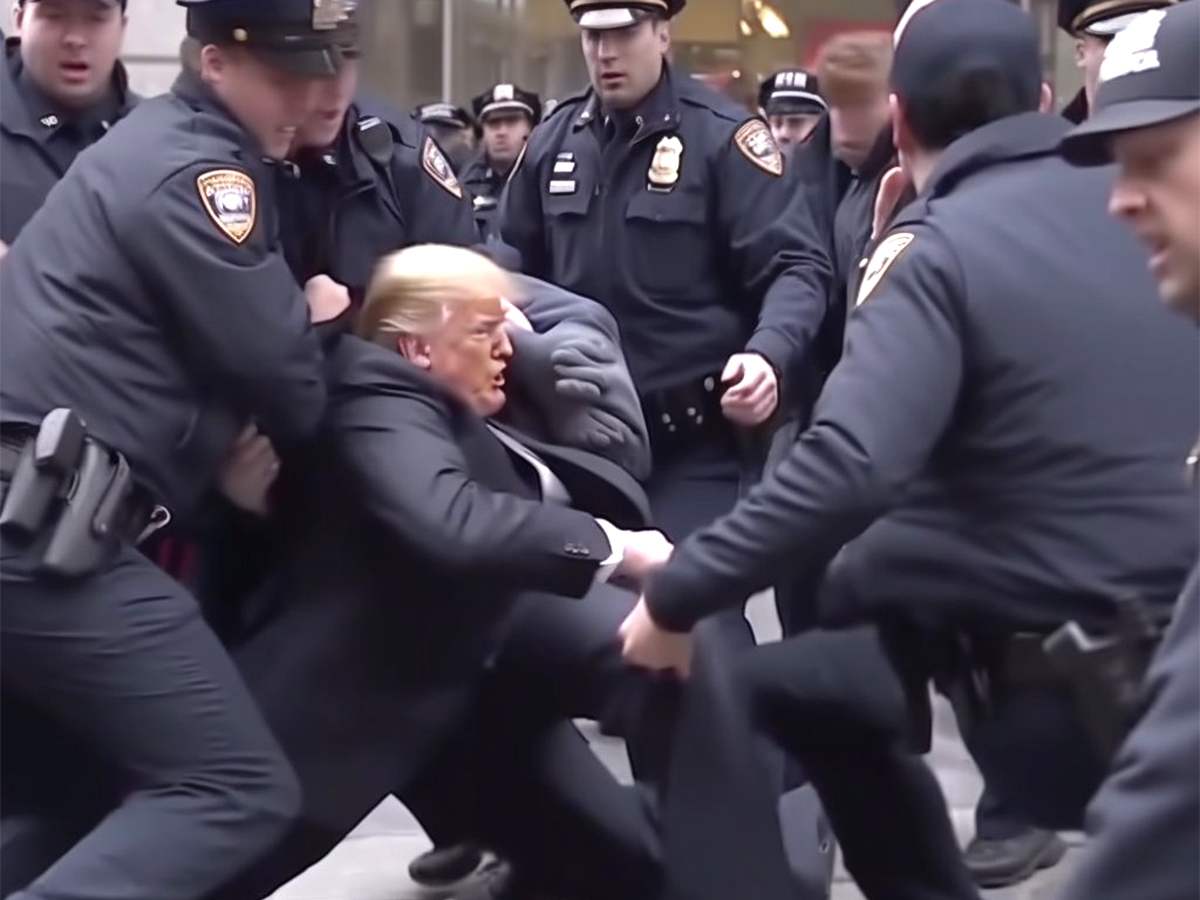 AI Generated Images Viral Predicts If Donald Trump Arrest - Sakshi3