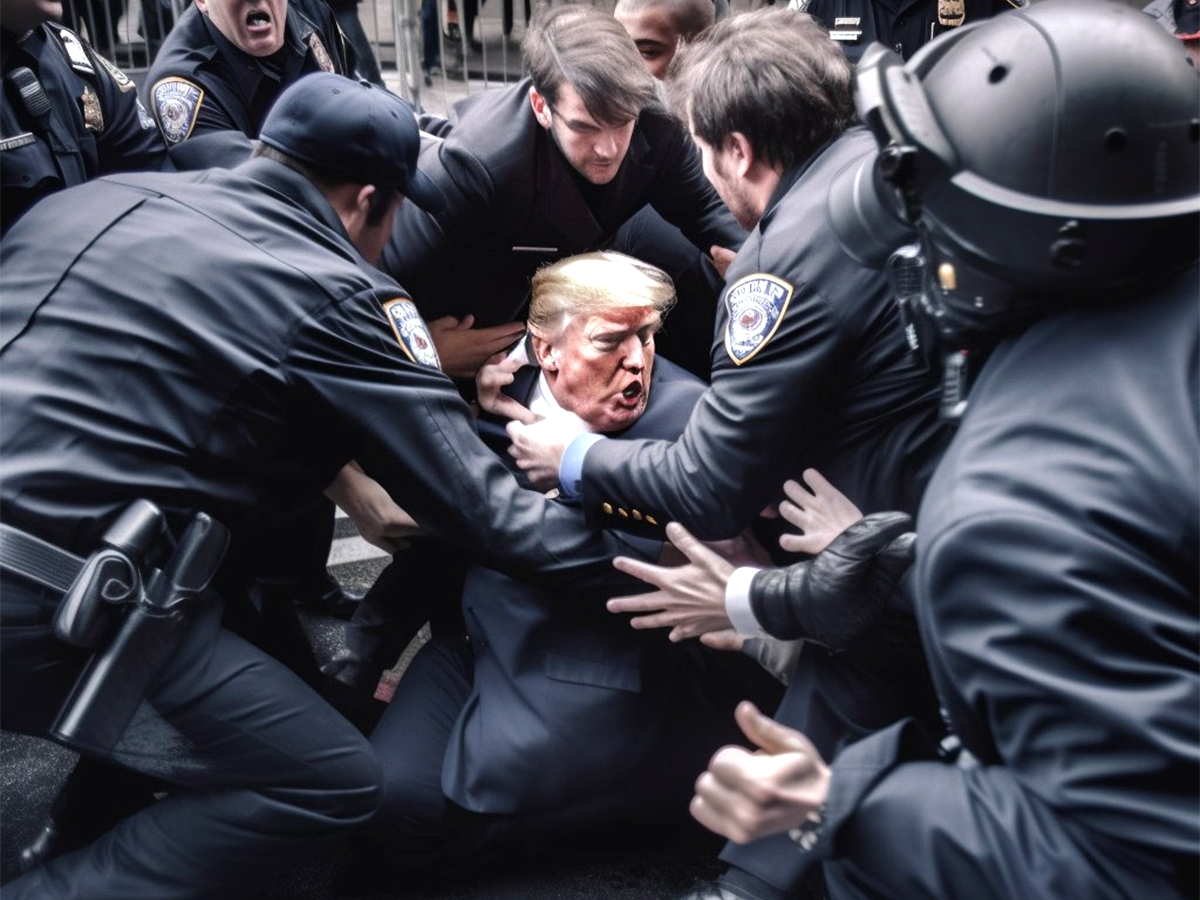 AI Generated Images Viral Predicts If Donald Trump Arrest - Sakshi4