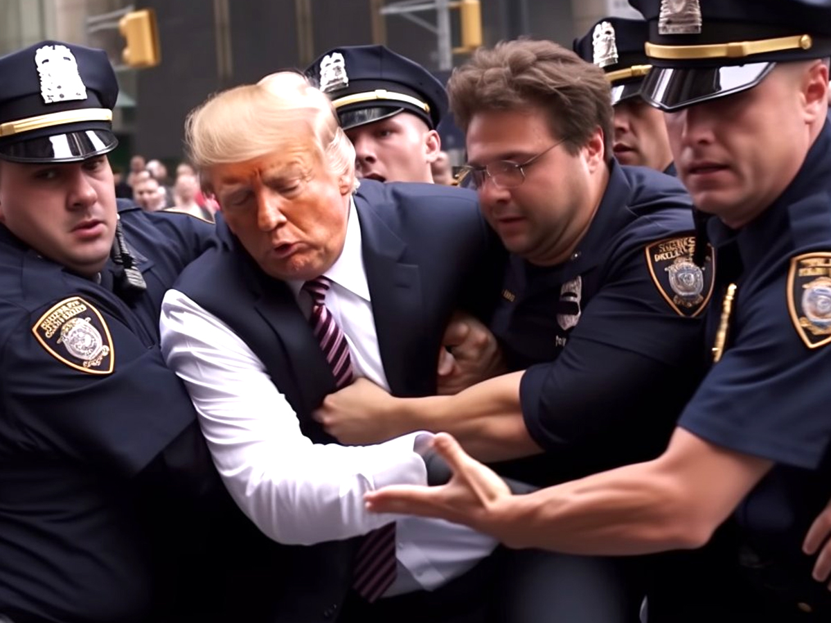 AI Generated Images Viral Predicts If Donald Trump Arrest - Sakshi5