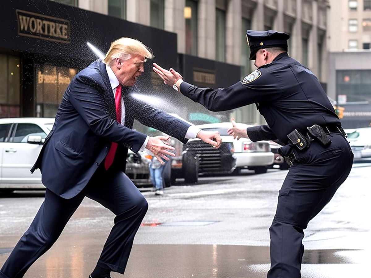 AI Generated Images Viral Predicts If Donald Trump Arrest - Sakshi11