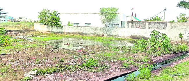  శాంతినగర్‌లో–బైపాస్‌రోడ్డులో మురికికూపంగా మారిన ఖాళీ స్థలం
1