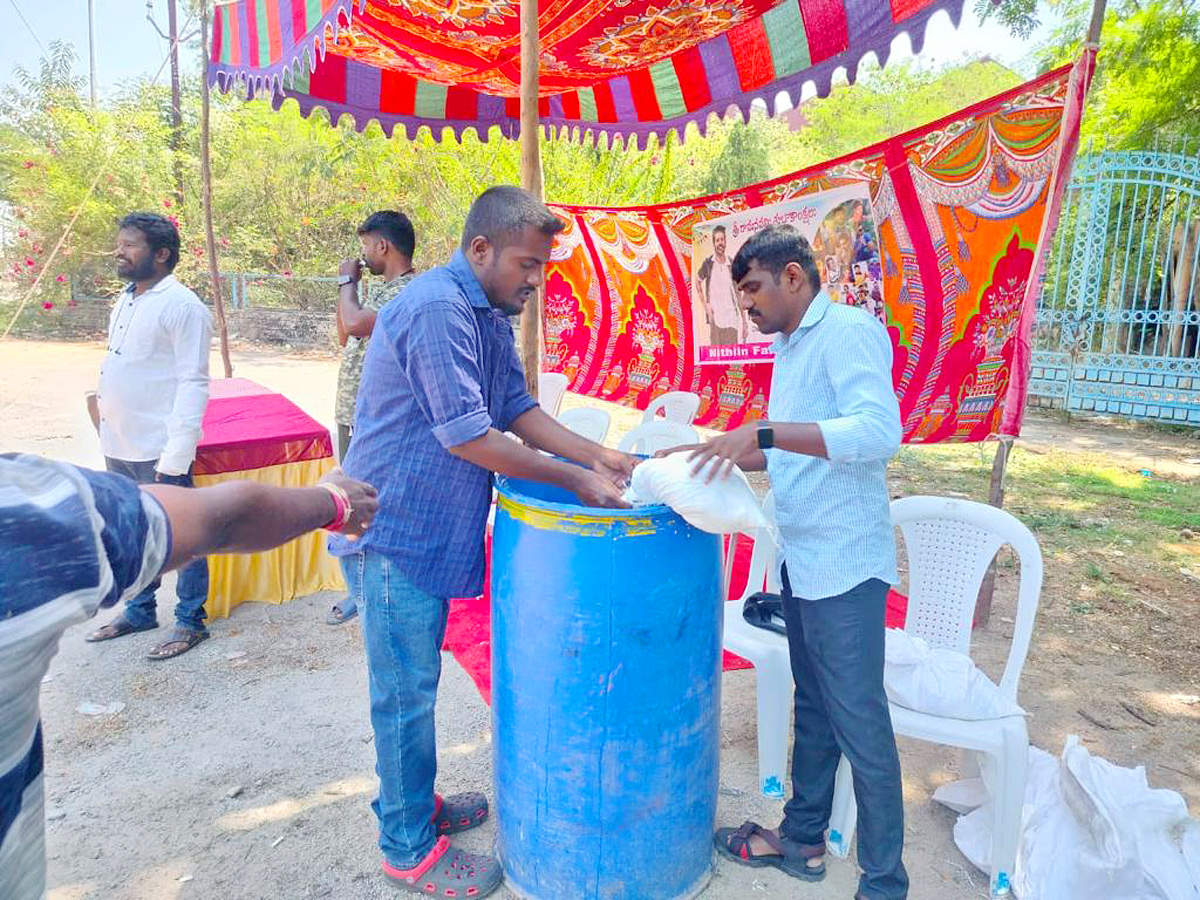 Nithin’s Birthday Celebrations by Fans Photos - Sakshi5