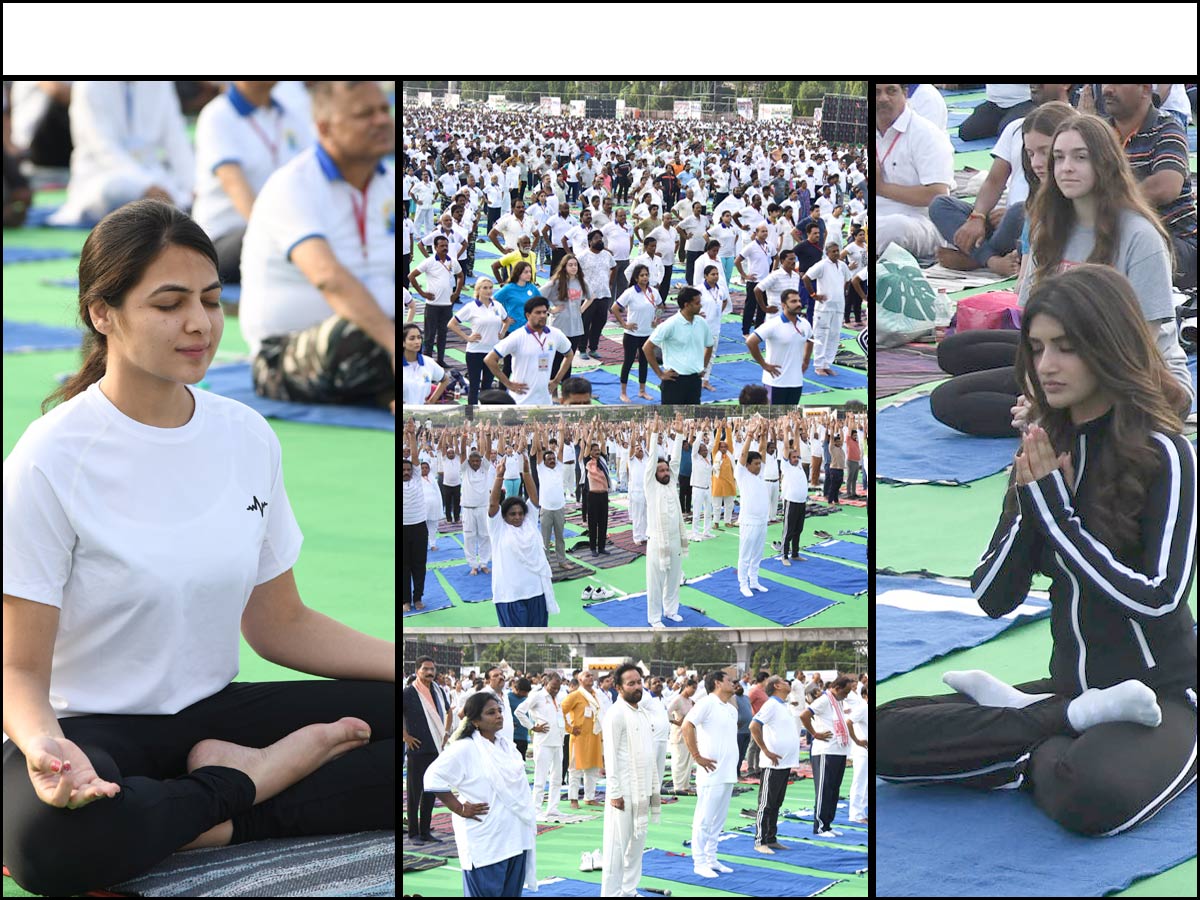 Yoga Mahotsav held at Parade Grounds Photos - Sakshi1