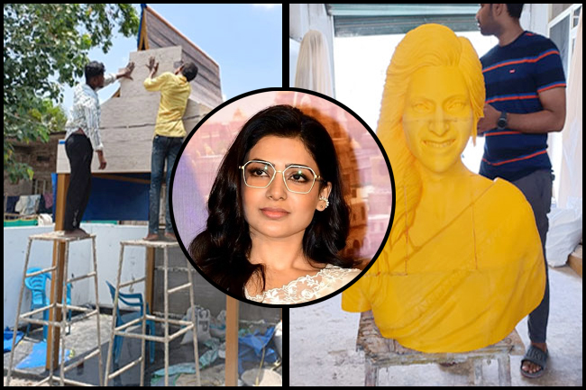 A fan in Andhra builds temple for Samantha Photos - Sakshi1