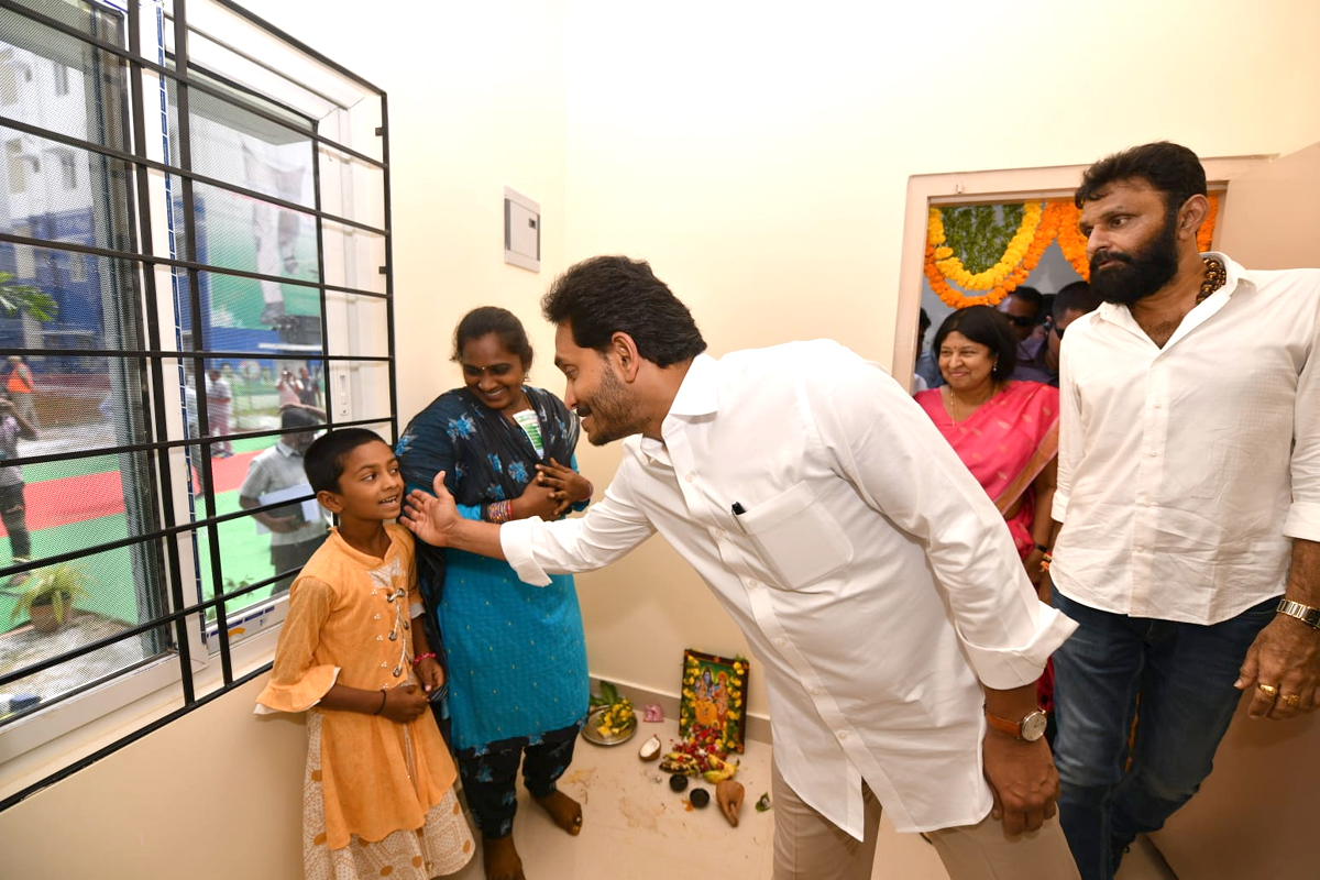 Photos Gallery Inside: AP CM YS Jagan Gudivada Visit To Distribute TIDCO Houses - Sakshi11