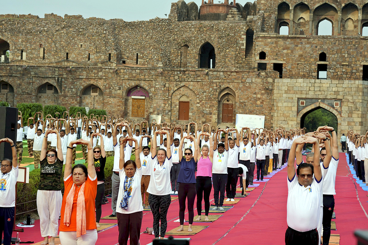 international yoga day celebrations 2023 - Sakshi15