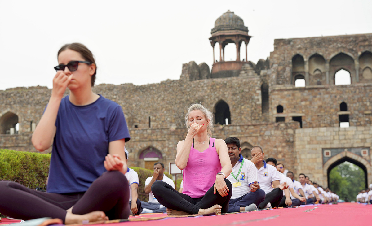 international yoga day celebrations 2023 - Sakshi21