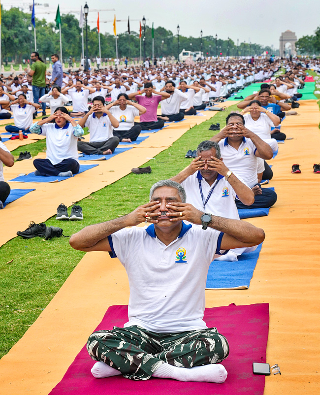 international yoga day celebrations 2023 - Sakshi23
