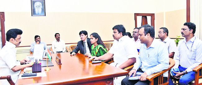 సీఎంతో చైన్నె కార్పొరేషన్ బృందం 2