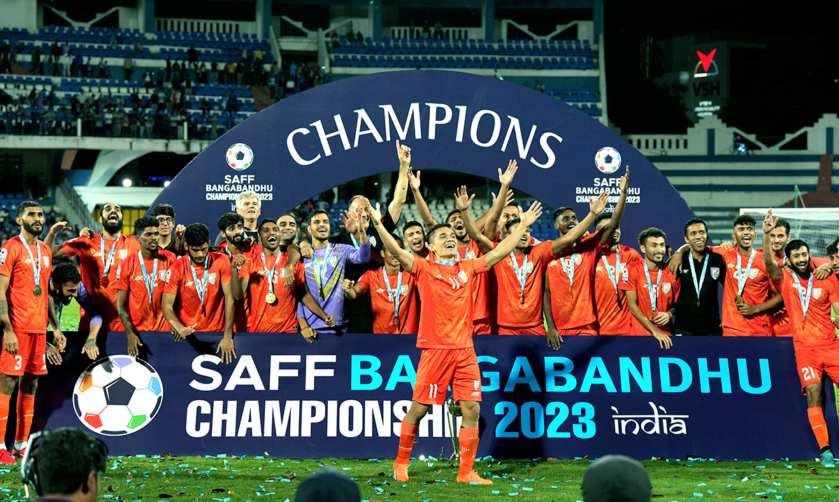 India Won SAFF Championship For 9th Time, Defeating Kuwait In Final - Sakshi16