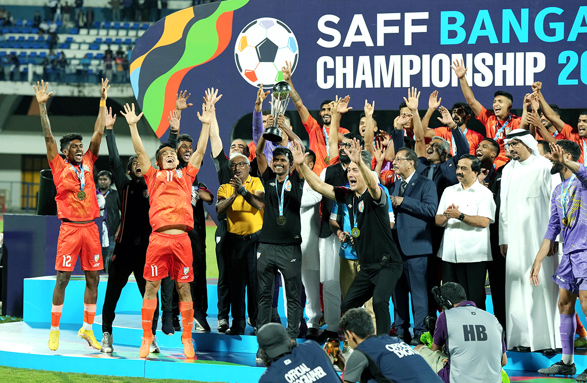 India Won SAFF Championship For 9th Time, Defeating Kuwait In Final - Sakshi17