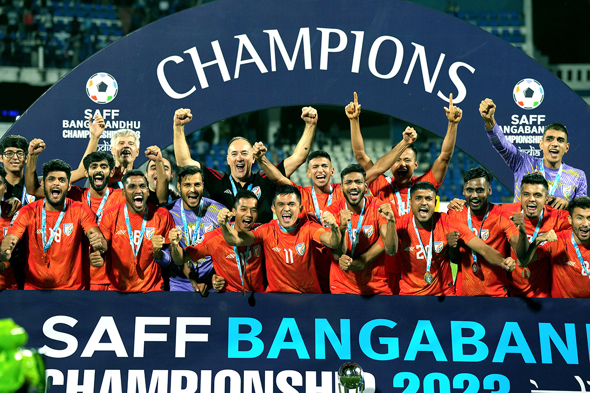 India Won SAFF Championship For 9th Time, Defeating Kuwait In Final - Sakshi2