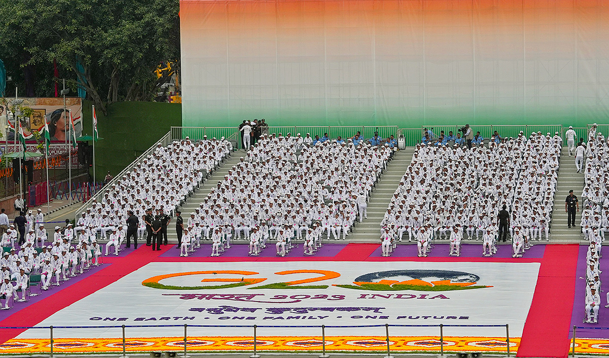 Red Fort on the occasion of the 77th Independence Day in New Delhi - Sakshi12