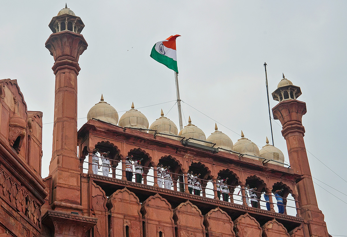 Red Fort on the occasion of the 77th Independence Day in New Delhi - Sakshi13