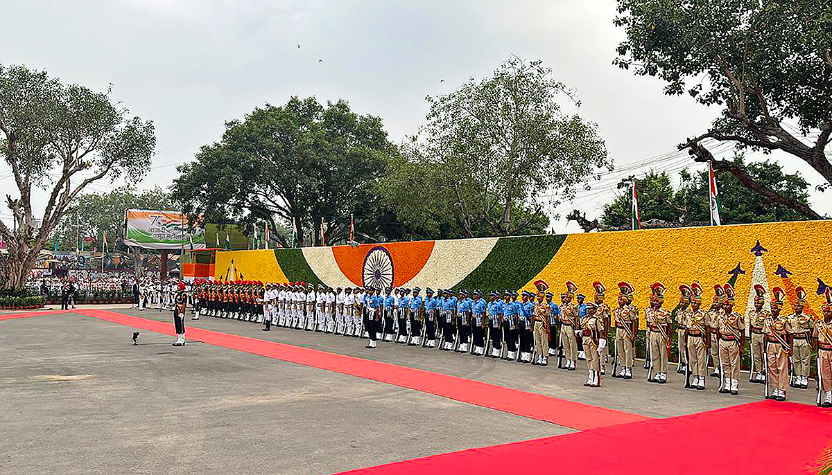 Red Fort on the occasion of the 77th Independence Day in New Delhi - Sakshi14
