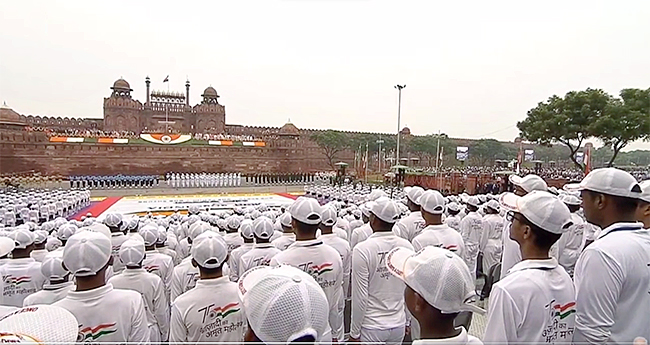 Red Fort on the occasion of the 77th Independence Day in New Delhi - Sakshi17