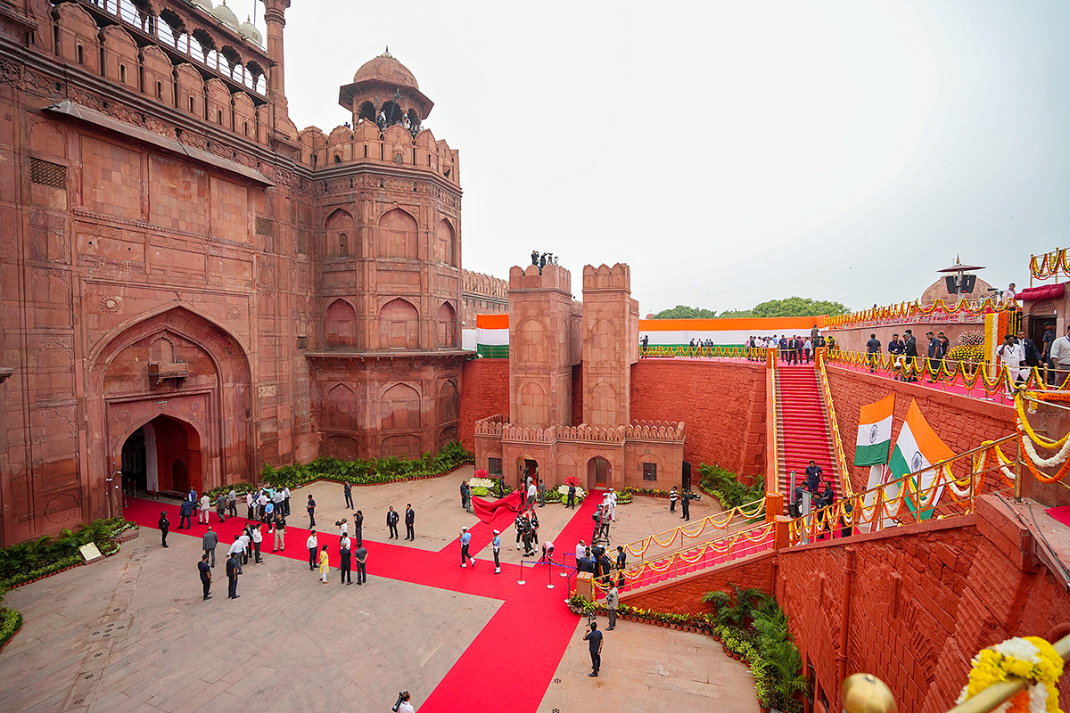 Red Fort on the occasion of the 77th Independence Day in New Delhi - Sakshi20