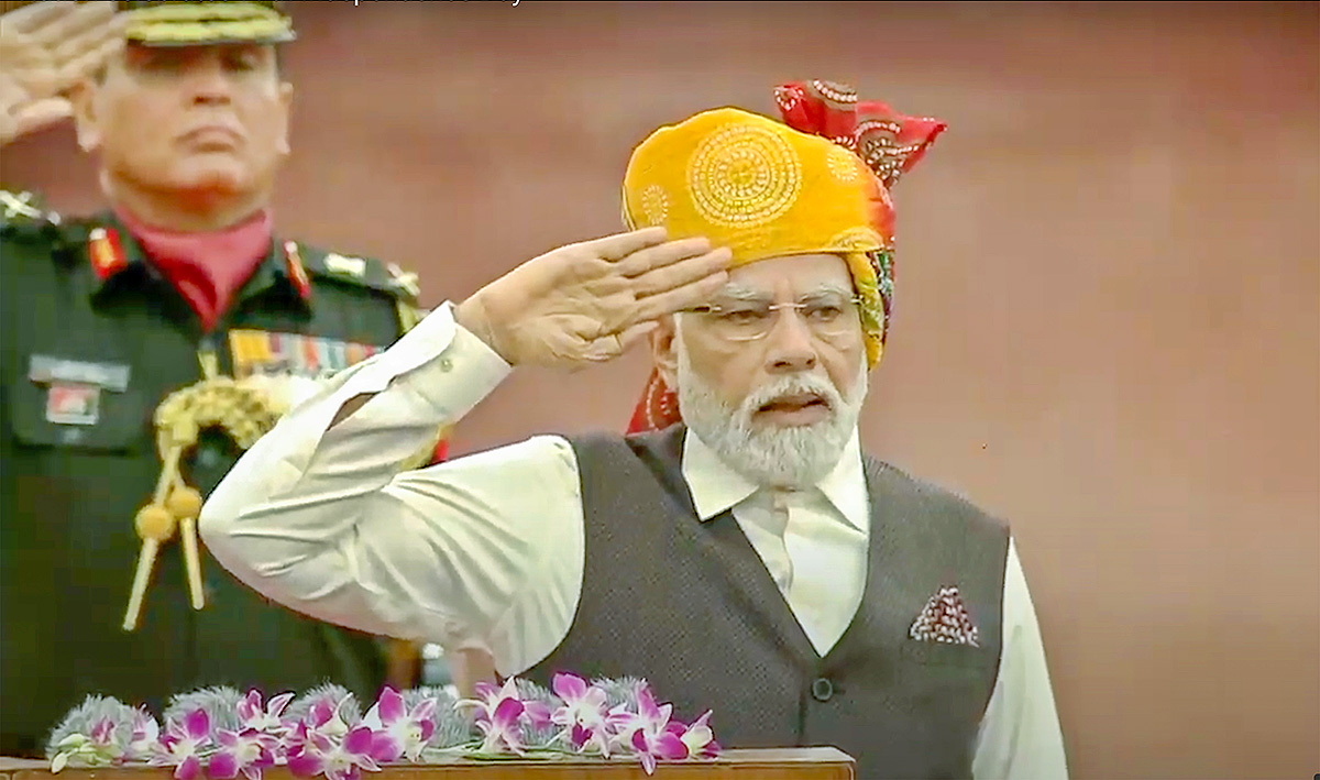 Red Fort on the occasion of the 77th Independence Day in New Delhi - Sakshi4