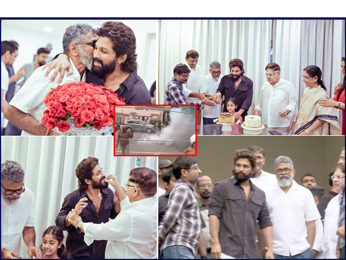 Full Swing on Celebrations in Allu Arjun Home PHotos - Sakshi1