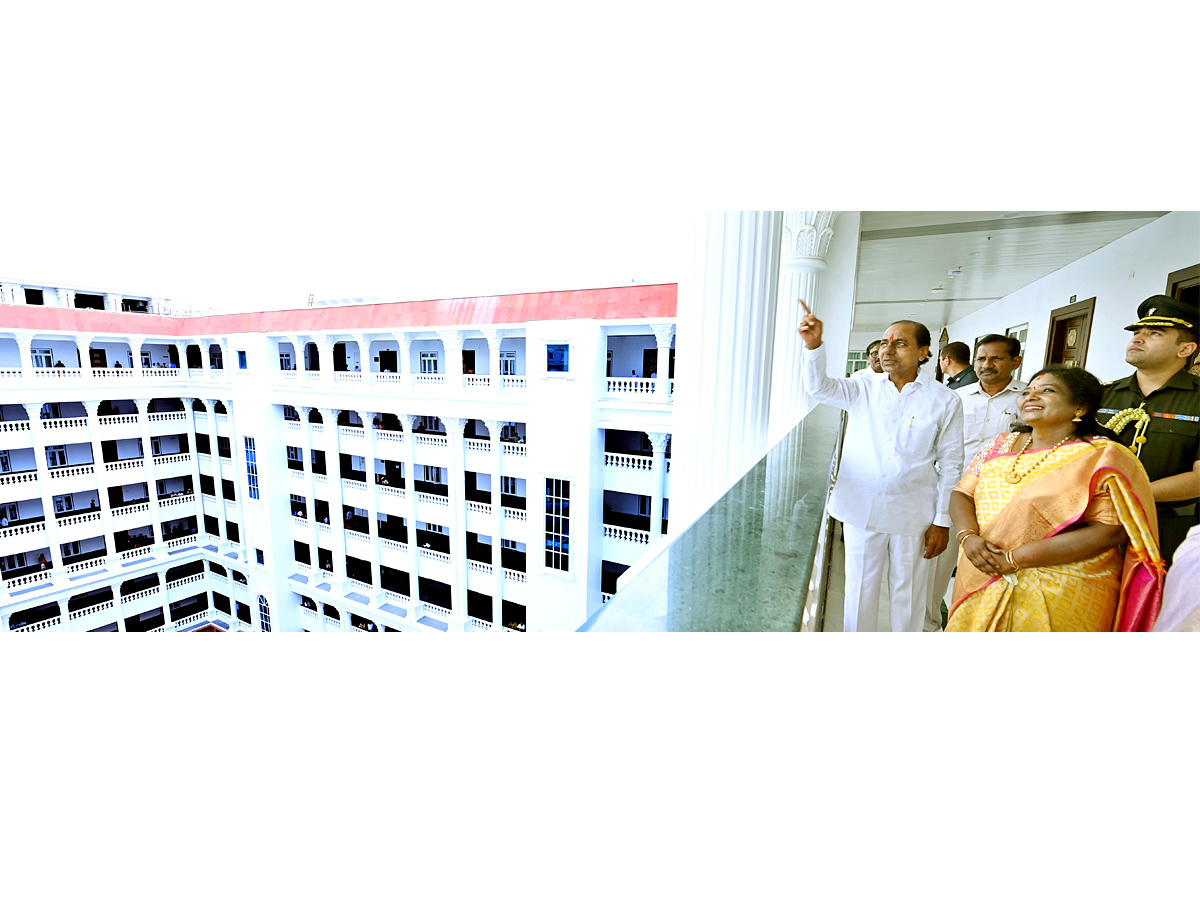 CM KCR ANd Governor Tamilisai Visit Telangana Secretariat Photos - Sakshi3