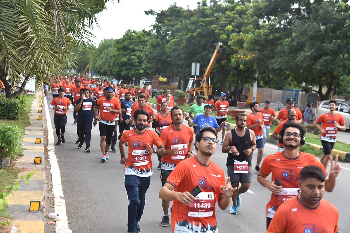 The half marathon ended at Gachibowli Stadium - Sakshi12