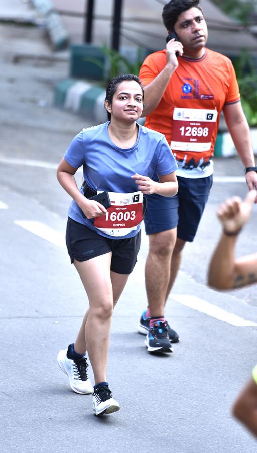 The half marathon ended at Gachibowli Stadium - Sakshi22