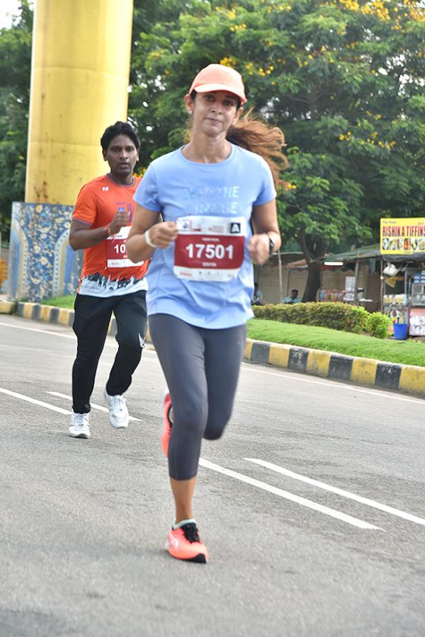 The half marathon ended at Gachibowli Stadium - Sakshi2