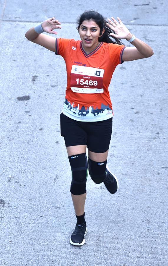 The half marathon ended at Gachibowli Stadium - Sakshi23