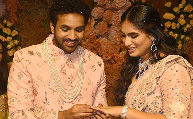 Celebrities at Kadiri Balakrishna Son Eashan Engagement Ceremony Photos - Sakshi3