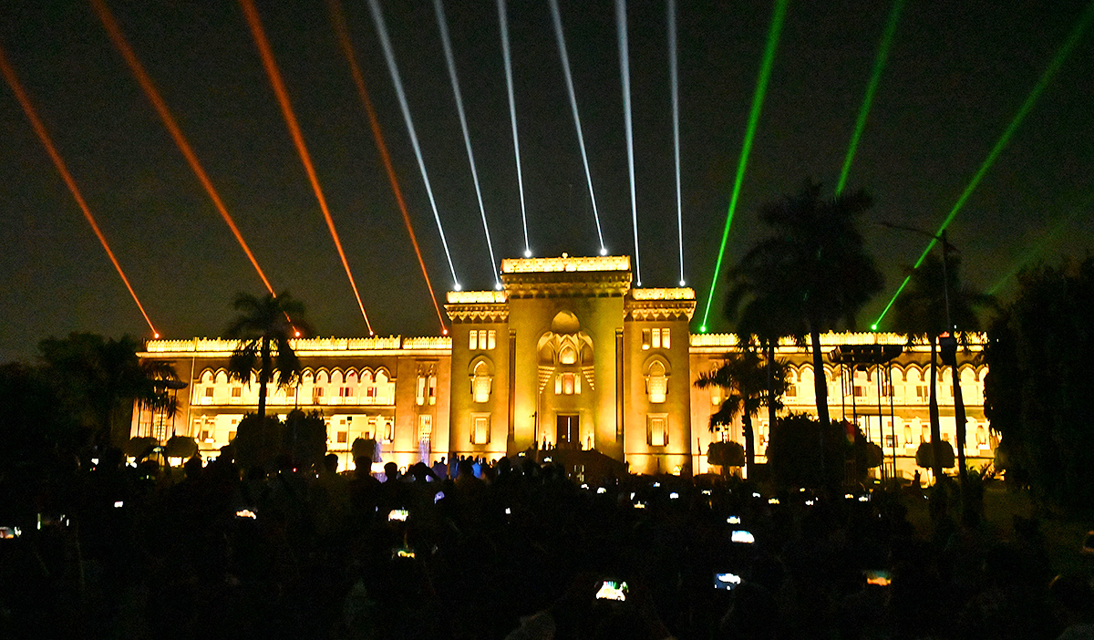 Dynamic Lighting Show at Osmania University Photos - Sakshi11