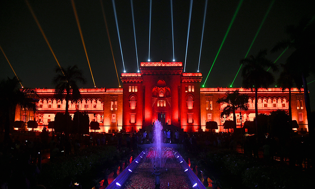 Dynamic Lighting Show at Osmania University Photos - Sakshi26