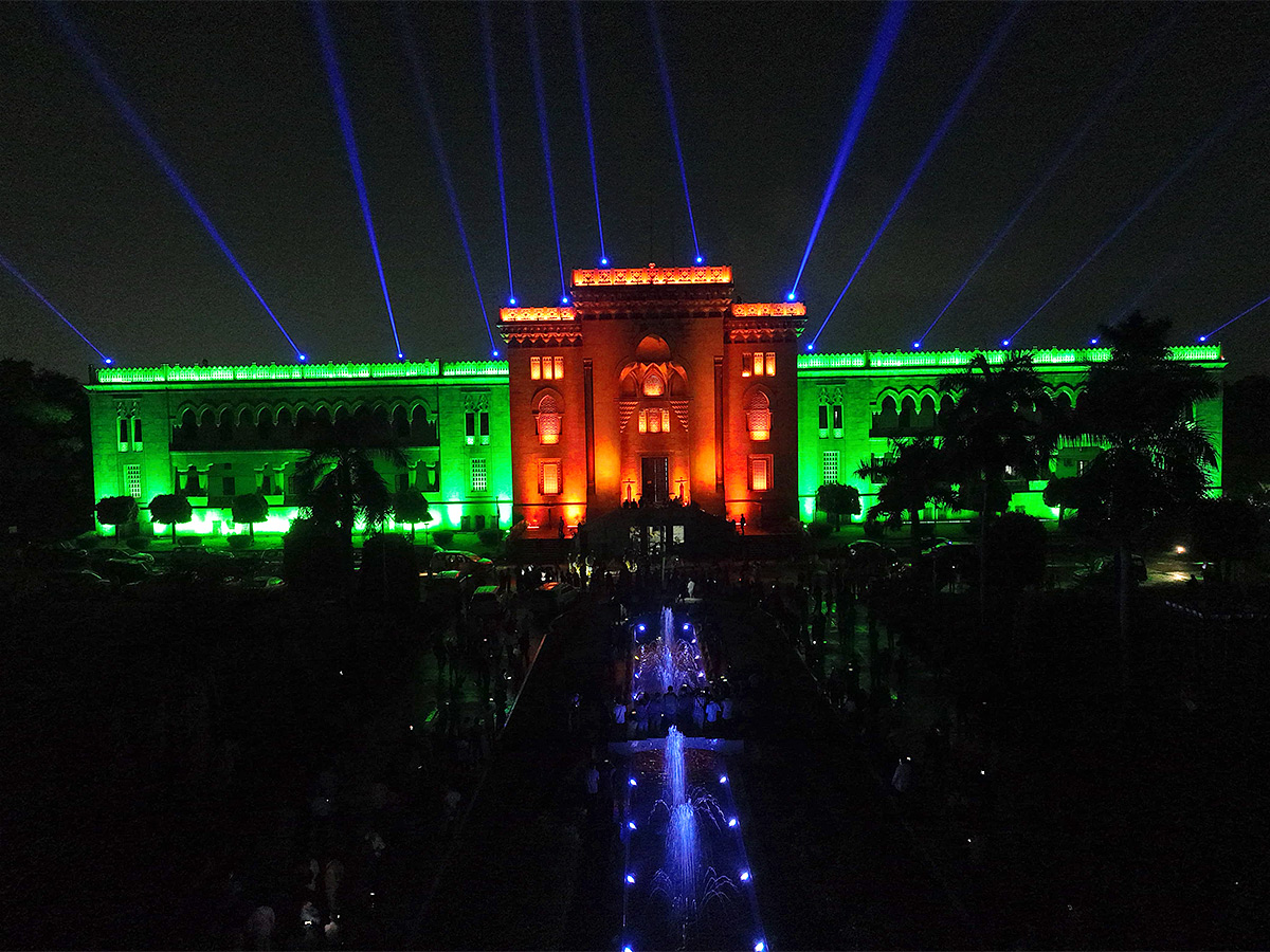 Dynamic Lighting Show at Osmania University Photos - Sakshi5