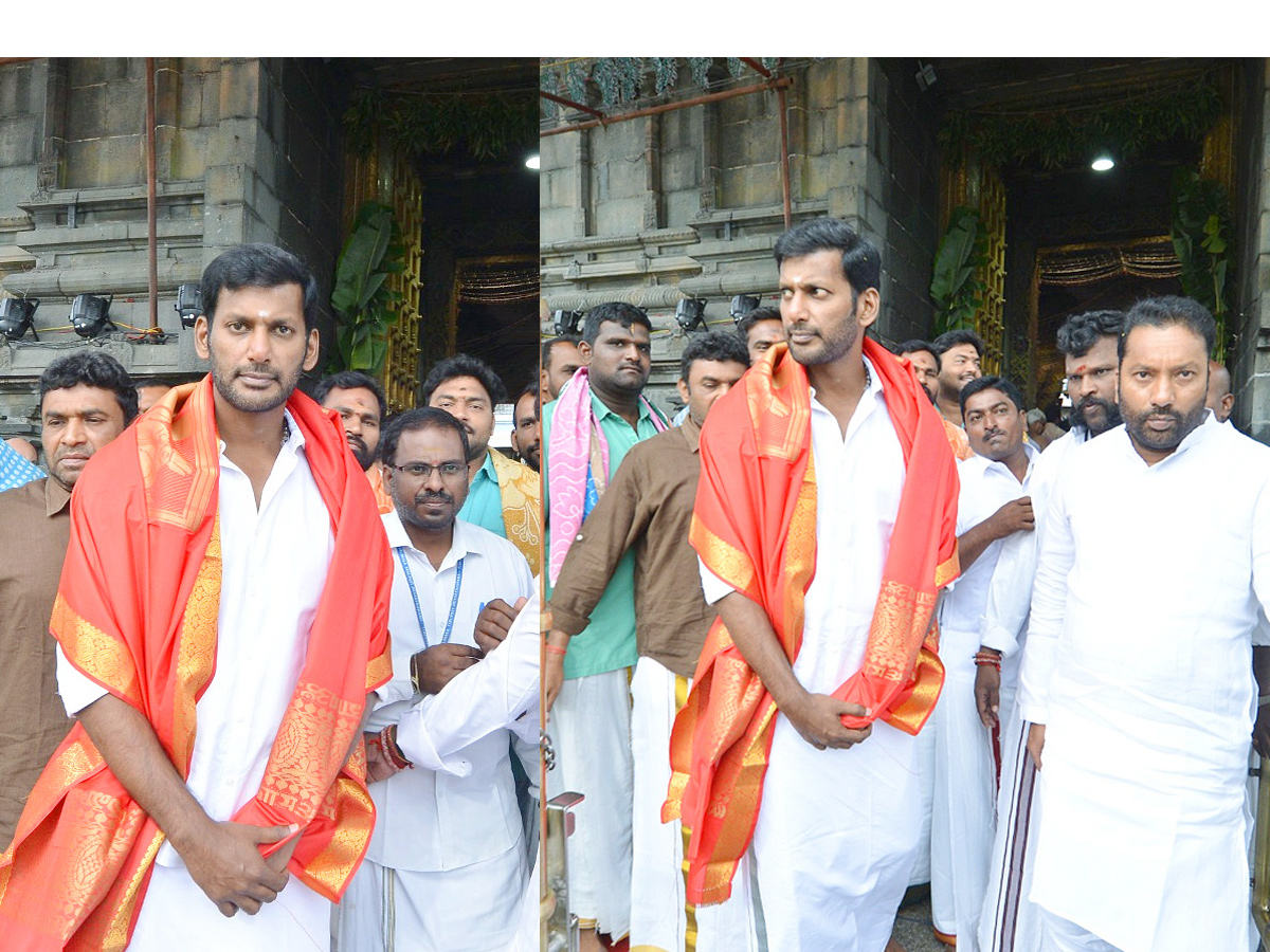 Hero Vishal Visited To Tirumala Tirupati Darshan Photos - Sakshi1